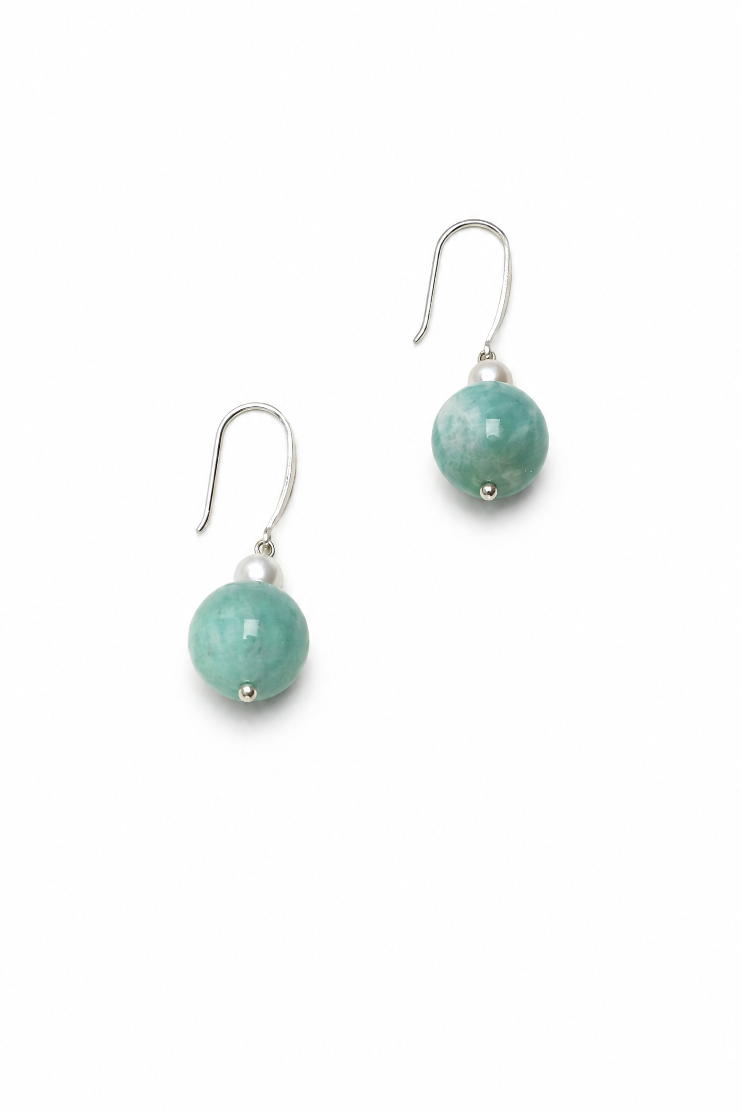 Amazonite Sphere Earrings | AMAZON DROP – SITU – SITU Atelier