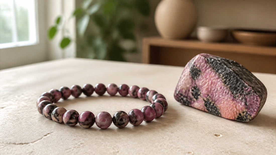 What Is Rhodonite? The Pink Stone With Black Veins