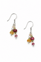 IRIS VINE Mixed Gemstone Earrings by SITU — natural stone sterling silver jewelry