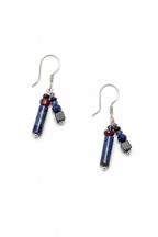 LAZULI VINE Lapis & Mixed Gemstone Earrings by SITU — natural stone sterling silver jewelry