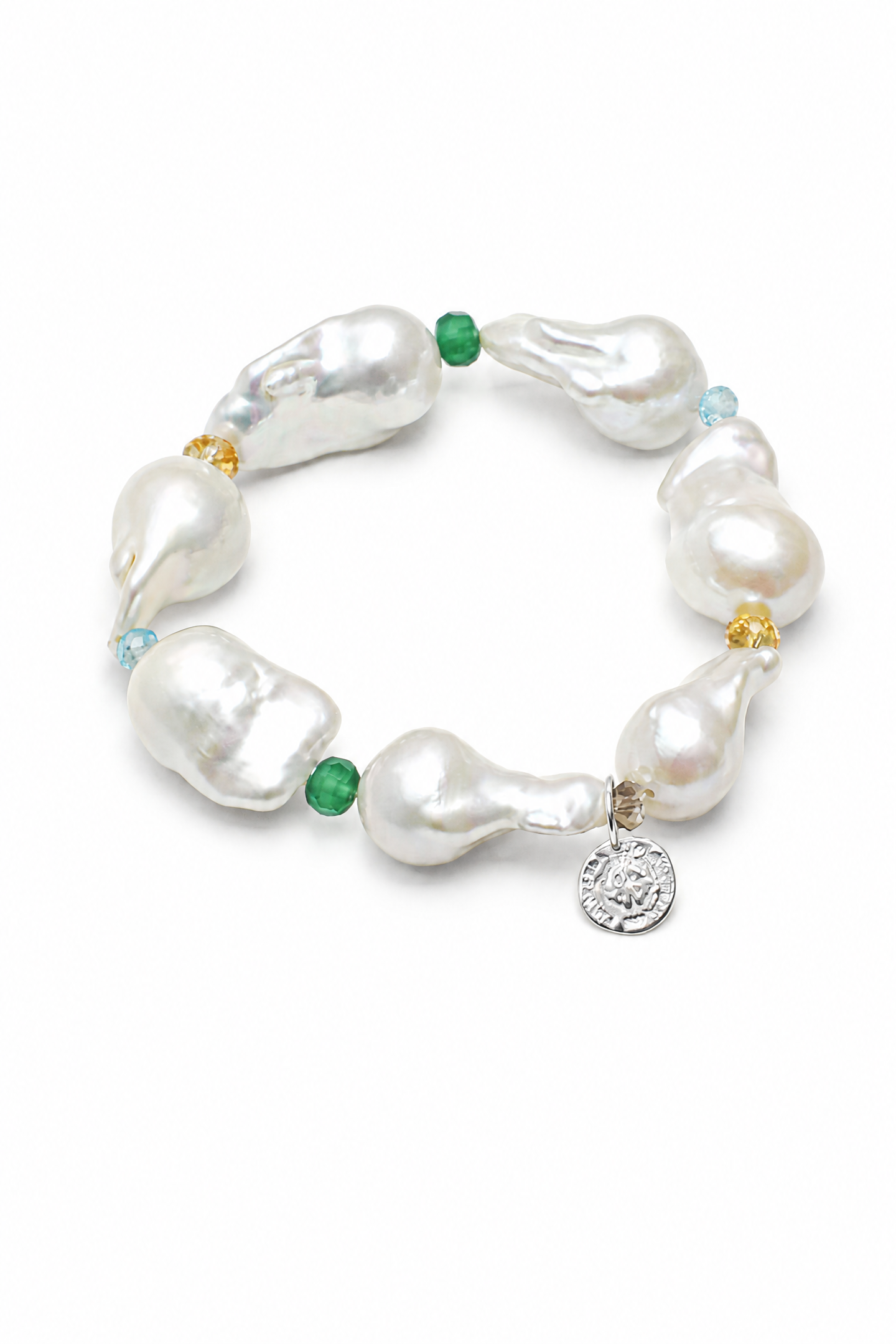 RHYTHM VINE Multi-Stone Bracelet by SITU — natural stone sterling silver jewelry