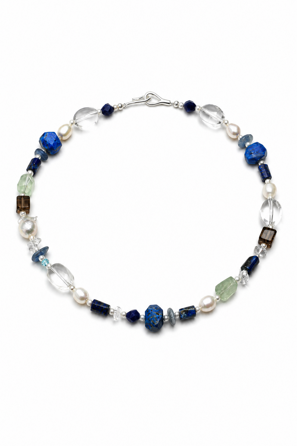 CYAN NEBULA Lapis & Crystal Necklace by SITU — natural stone sterling silver jewelry