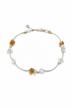 AMBER VINE Citrine & Quartz Necklace by SITU — natural stone sterling silver jewelry