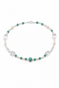 AMAZON TIDE Amazonite & Quartz Necklace by SITU — natural stone sterling silver jewelry
