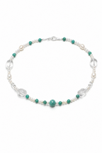 AMAZON TIDE Amazonite & Quartz Necklace by SITU — natural stone sterling silver jewelry