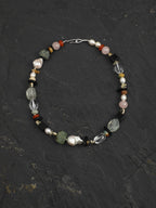 WILDERNESS ESSENCE Green Quartz & Prehnite Necklace — SITU mineral jewelry detail