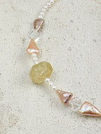 DAWN CRAG Baroque Pearl & Citrine Necklace — SITU mineral jewelry detail