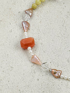 DAWN CRAG Baroque Pearl & Citrine Necklace — SITU mineral jewelry detail