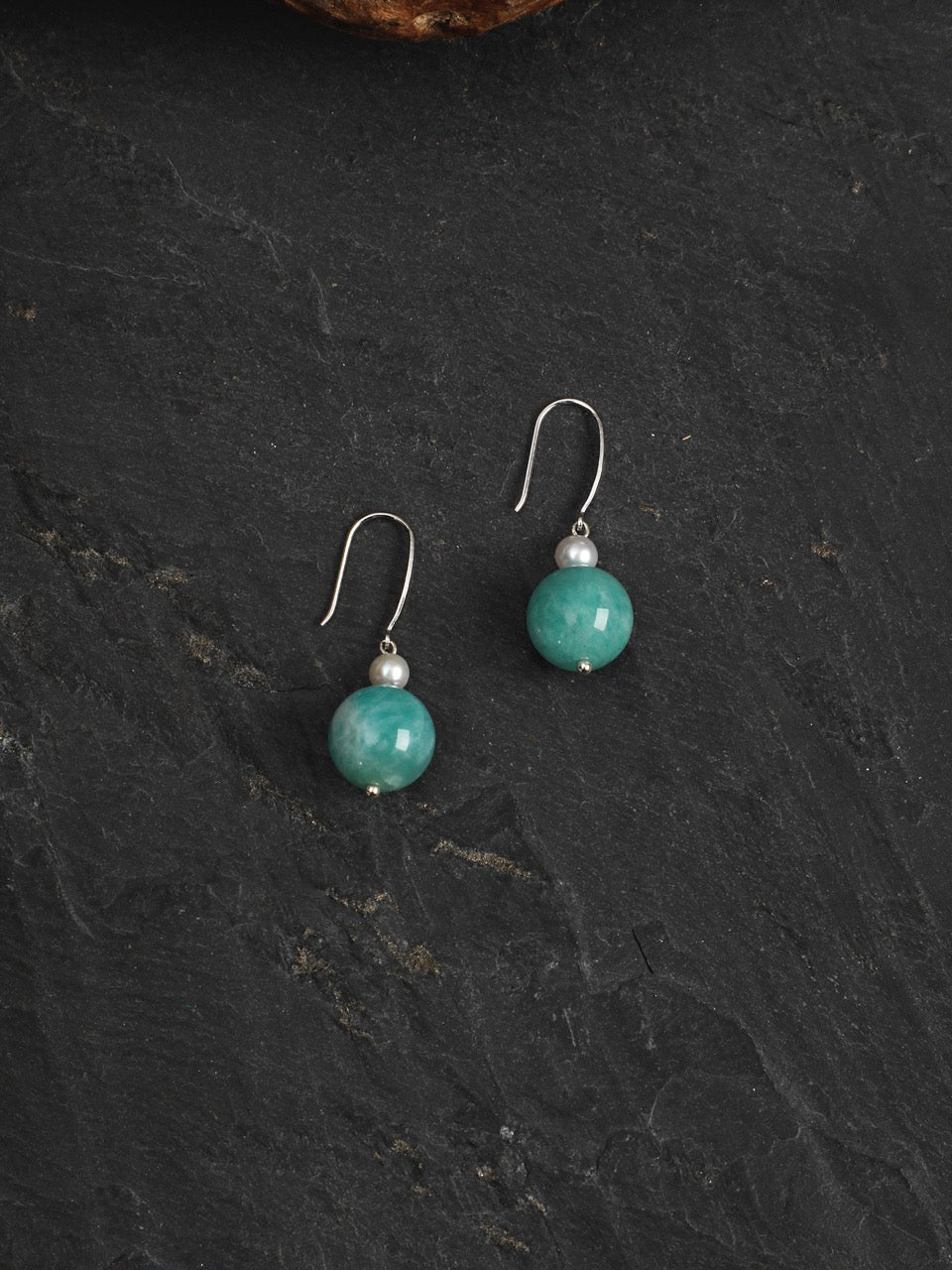 Amazonite Sphere Earrings | AMAZON DROP – SITU – SITU Atelier