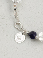 CYAN NEBULA Lapis & Crystal Bracelet — SITU mineral jewelry detail