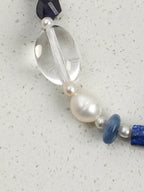 CYAN NEBULA · Lapis & Crystal Bracelet