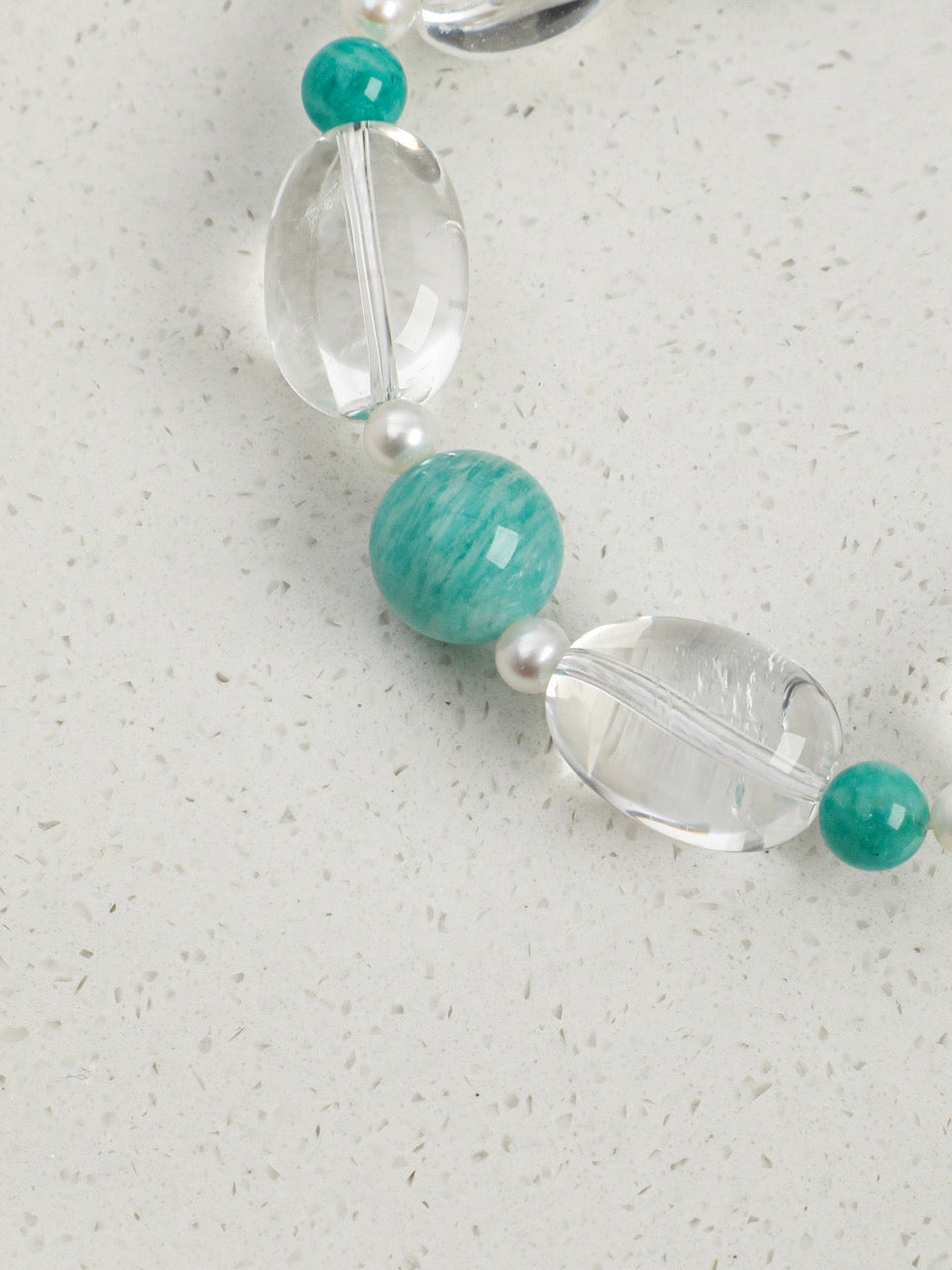 AMAZON RIPPLE · Amazonite & Quartz Bracelet