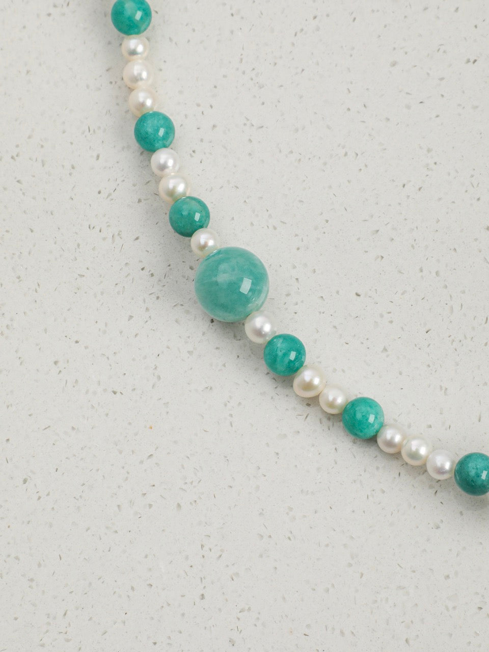AMAZON TIDE · Amazonite & Quartz Necklace