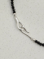 FOREST SHARD Smoky Quartz & Malachite Necklace — SITU mineral jewelry detail