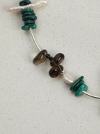 FOREST SHARD · Smoky Quartz & Malachite Necklace