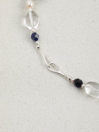 CYAN NEBULA Lapis & Crystal Necklace — SITU mineral jewelry detail