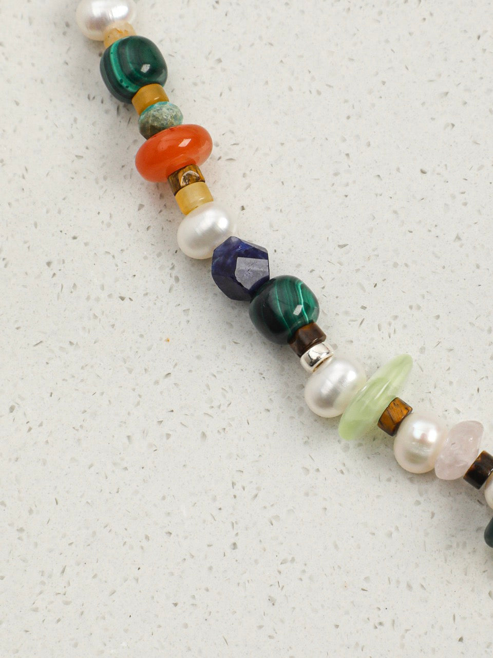 MULTIVERSE CRAG Multi-Stone Necklace — SITU mineral jewelry detail