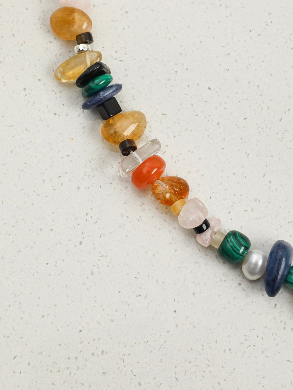 MULTIVERSE CRAG Multi-Stone Necklace — SITU mineral jewelry detail