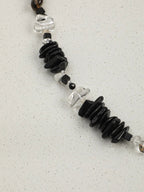 SMOKY ORDER Quartz & Tourmaline Necklace — SITU mineral jewelry detail