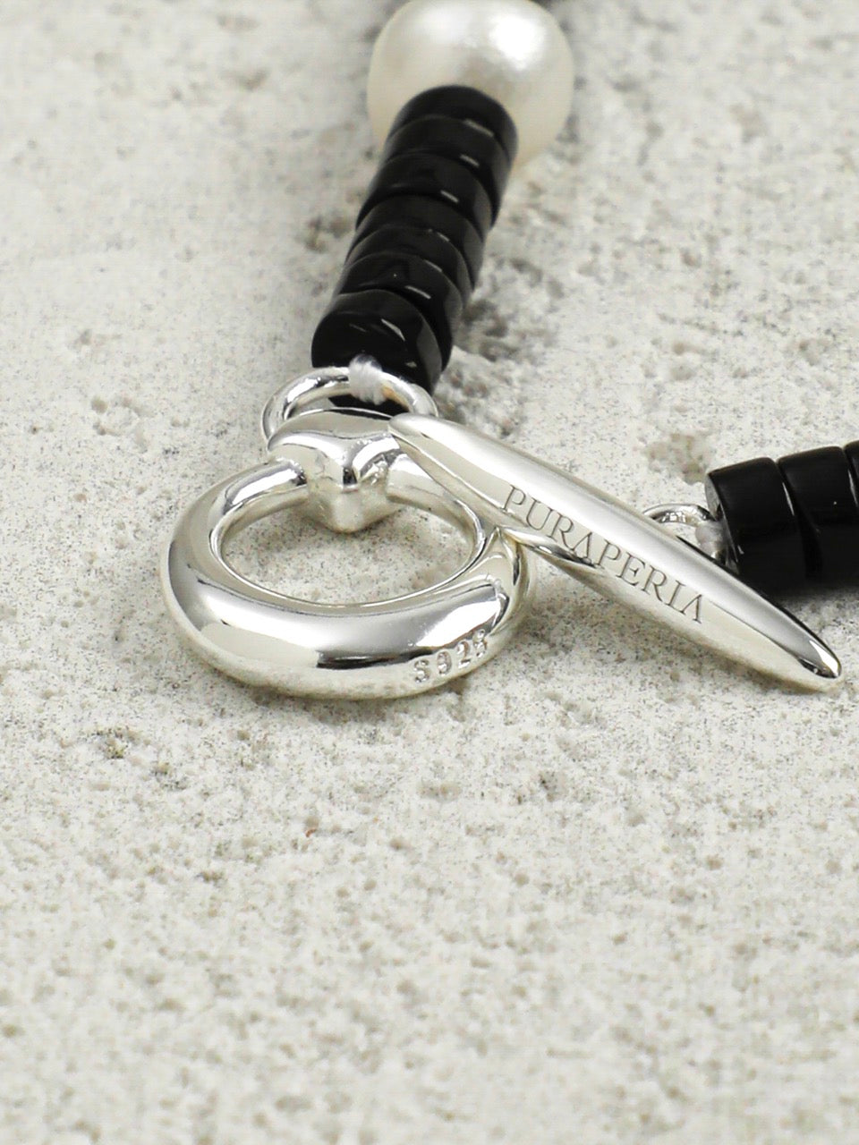 OBSIDIAN RAMPART Multi-Stone Necklace — SITU mineral jewelry detail