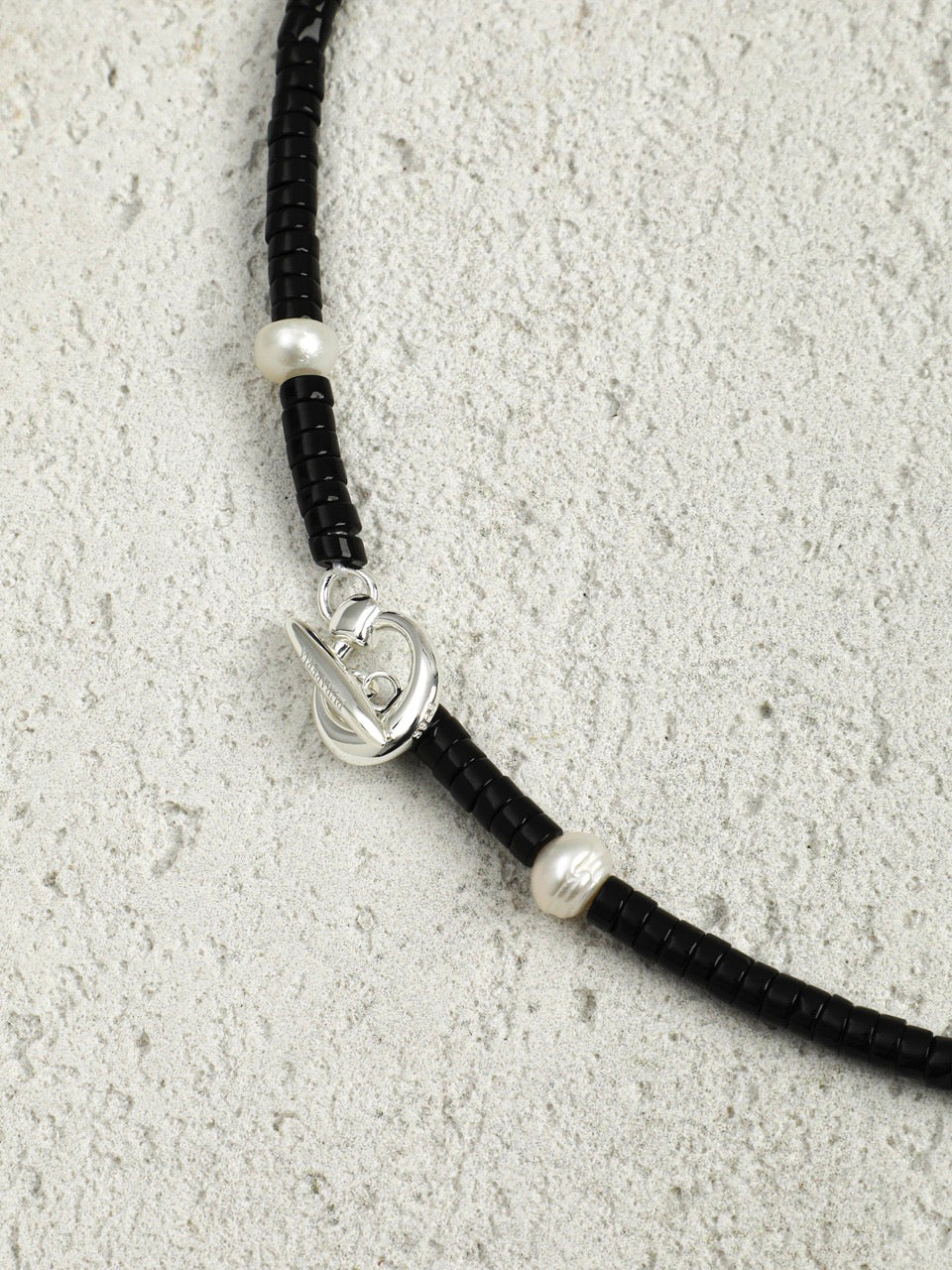 OBSIDIAN RAMPART Multi-Stone Necklace — SITU mineral jewelry detail