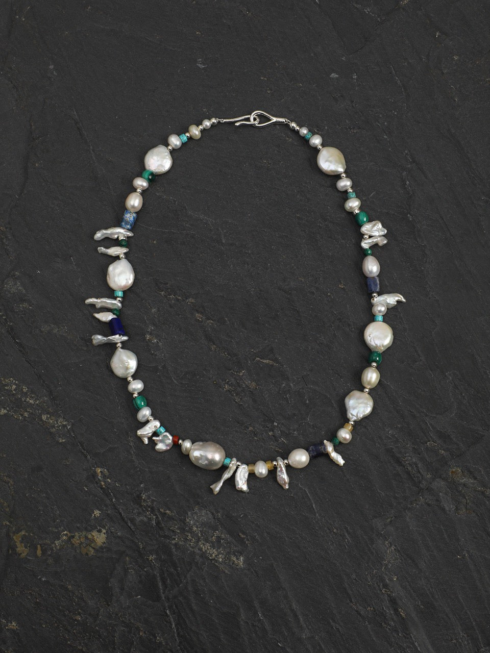 PURE TIDE Sterling Silver Necklace — SITU mineral jewelry detail