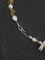 GOLDEN HARVEST Citrine & Baroque Pearl Necklace — SITU mineral jewelry detail
