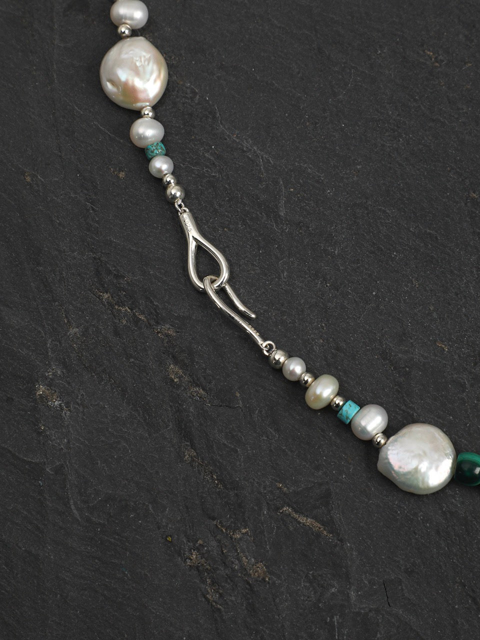 PURE TIDE Sterling Silver Necklace — SITU mineral jewelry detail