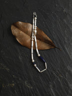 DEEP TIDAL MARK Lapis & Pearl Necklace — SITU mineral jewelry detail