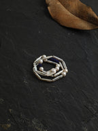 DEEP TIDAL MARK · Lapis & Pearl Necklace