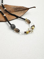 OBSIDIAN RAMPART Multi-Stone Necklace — SITU mineral jewelry detail