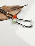NOCTURNE TRACE · Agate & Tourmaline Necklace