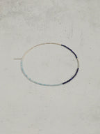 CYAN ECHO Aquamarine & Lapis Triple-Wrap Bracelet — SITU mineral jewelry detail