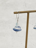 AZURE TIDAL Aquamarine & Kyanite Earrings — SITU mineral jewelry detail