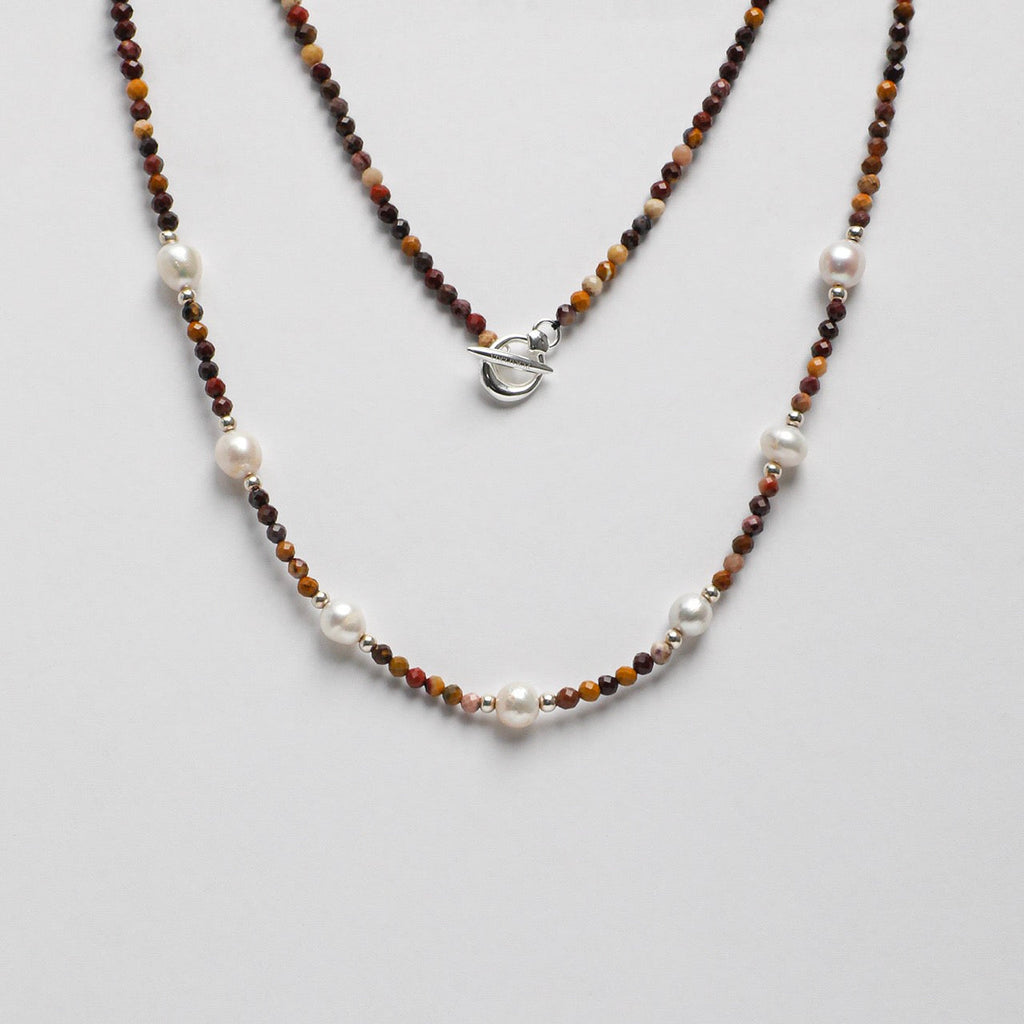 OAKEN AXIS Yellow Jasper Necklace — SITU mineral jewelry detail