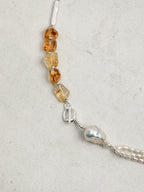 PALE WILD Baroque Pearl & Citrine Necklace — SITU mineral jewelry detail