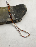 OAKEN AXIS Yellow Jasper Necklace — SITU mineral jewelry detail