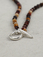 OAKEN AXIS Yellow Jasper Necklace — SITU mineral jewelry detail