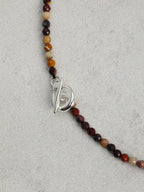 OAKEN AXIS Yellow Jasper Necklace — SITU mineral jewelry detail