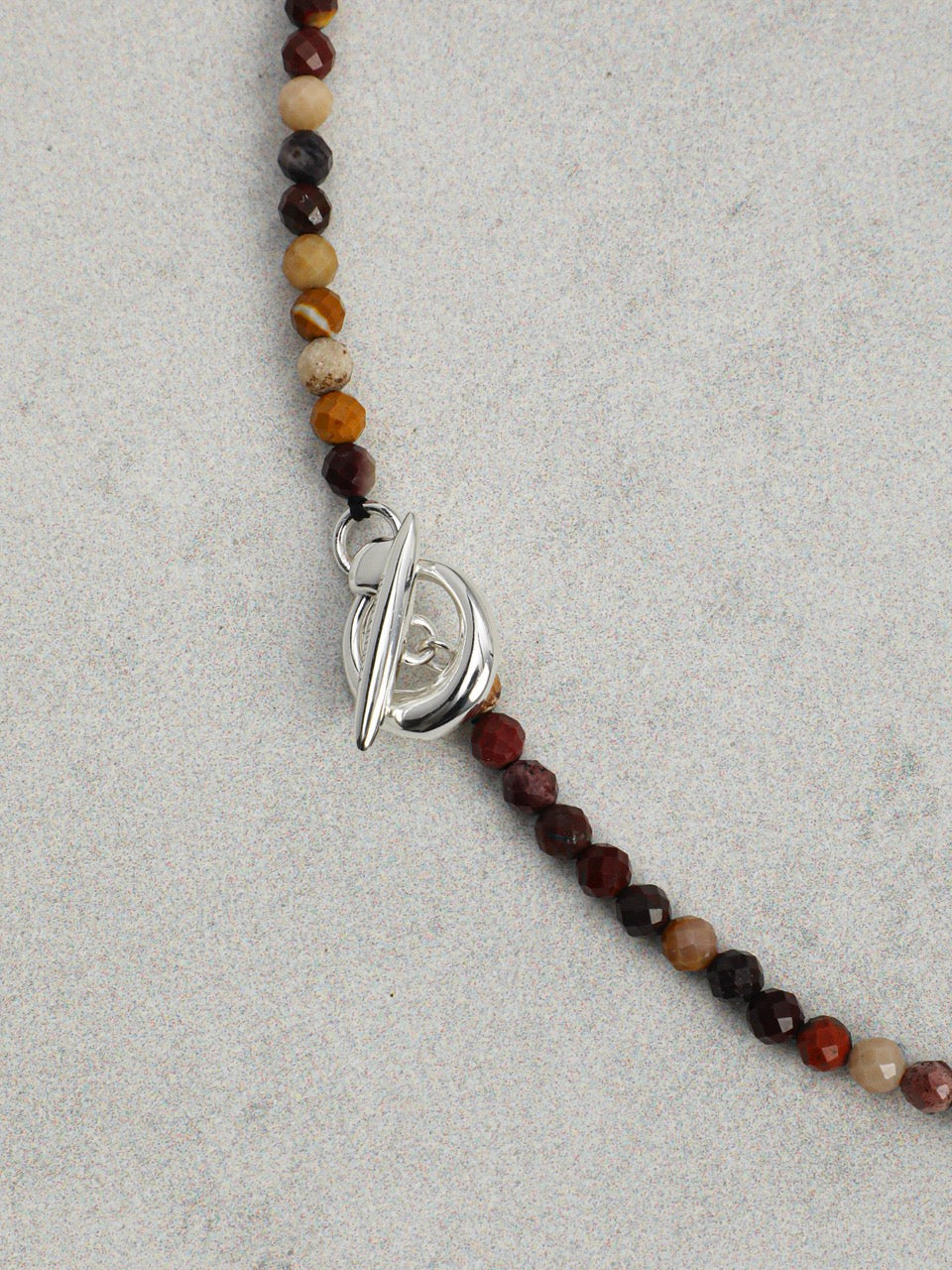 OAKEN AXIS Yellow Jasper Necklace — SITU mineral jewelry detail