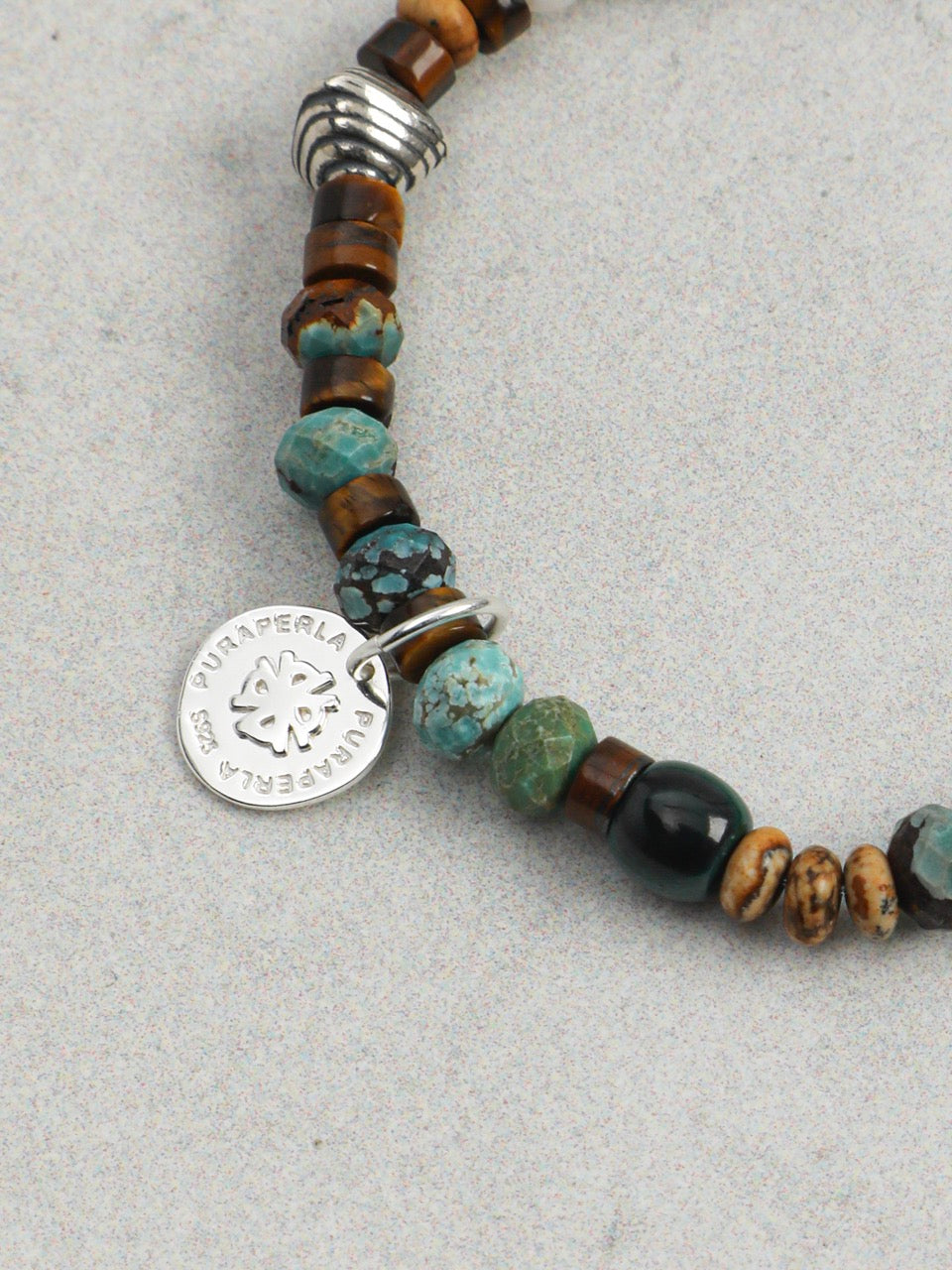 AMBER PINE Multi-Stone Bracelet — SITU mineral jewelry detail