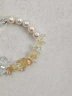 LUCID SCAR Clear Quartz & Citrine Bracelet — SITU mineral jewelry detail
