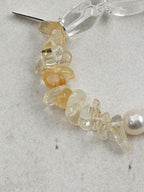 LUCID SCAR Clear Quartz & Citrine Bracelet — SITU mineral jewelry detail