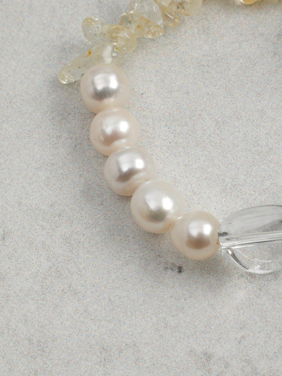 LUCID SCAR Clear Quartz & Citrine Bracelet — SITU mineral jewelry detail