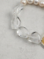 LUCID SCAR Clear Quartz & Citrine Bracelet — SITU mineral jewelry detail