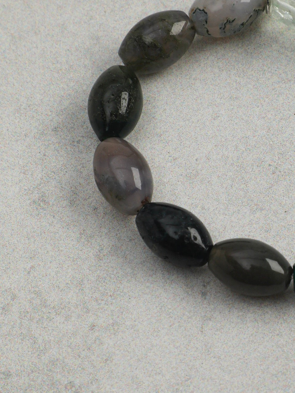 VERDANT TRACE Green Quartz & Malachite Bracelet — SITU mineral jewelry detail
