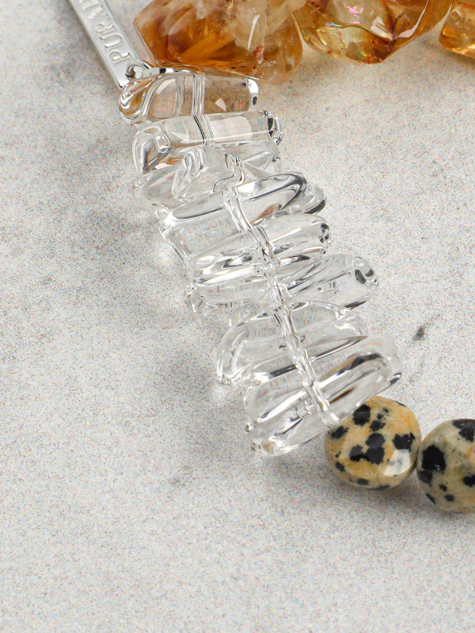 AMBER CORE Citrine & Tiger's Eye Bracelet — SITU mineral jewelry detail