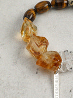 AMBER CORE Citrine & Tiger's Eye Bracelet — SITU mineral jewelry detail