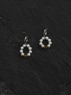 DAWN GLARE Citrine & Pearl Earrings — SITU mineral jewelry detail