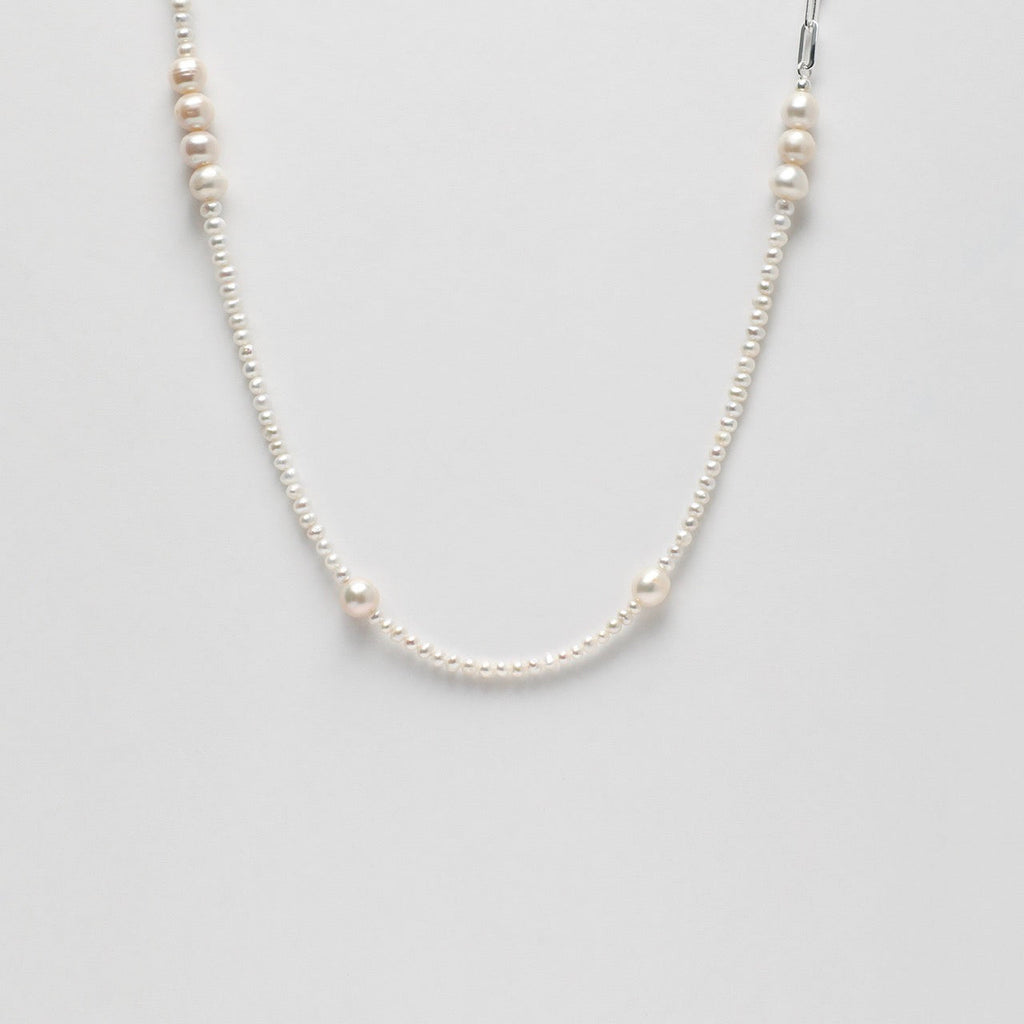 SILVER THREAD Sterling Silver Long Necklace — SITU mineral jewelry detail